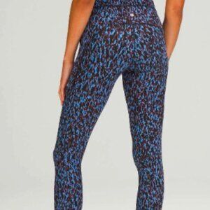 Lululemon Blue Tiger Leggings Arise Size XS/S Range NWOT